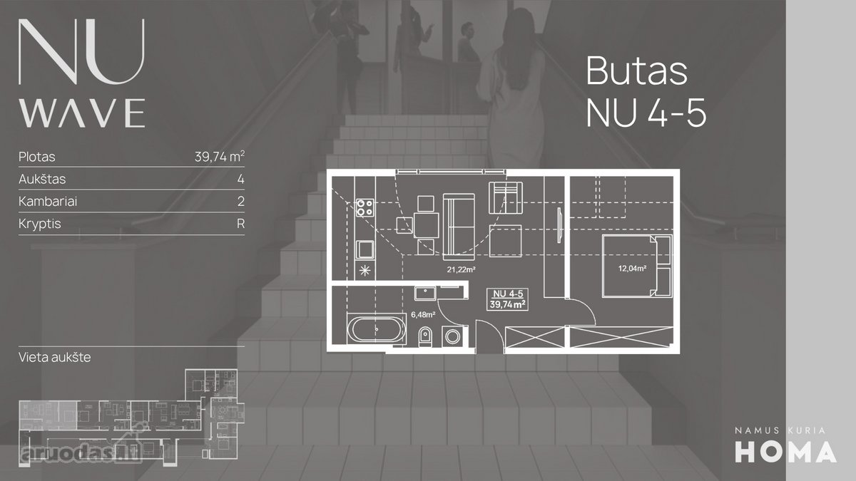 „Nu Wave“ – studijos tipo būstai - nuotraukos Nr. 2