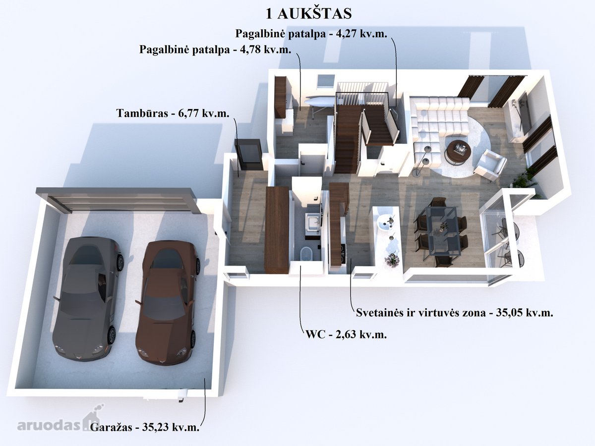 Privačioje Gyvenvietėje Parduodamas Įrengtas - nuotraukos Nr. 44