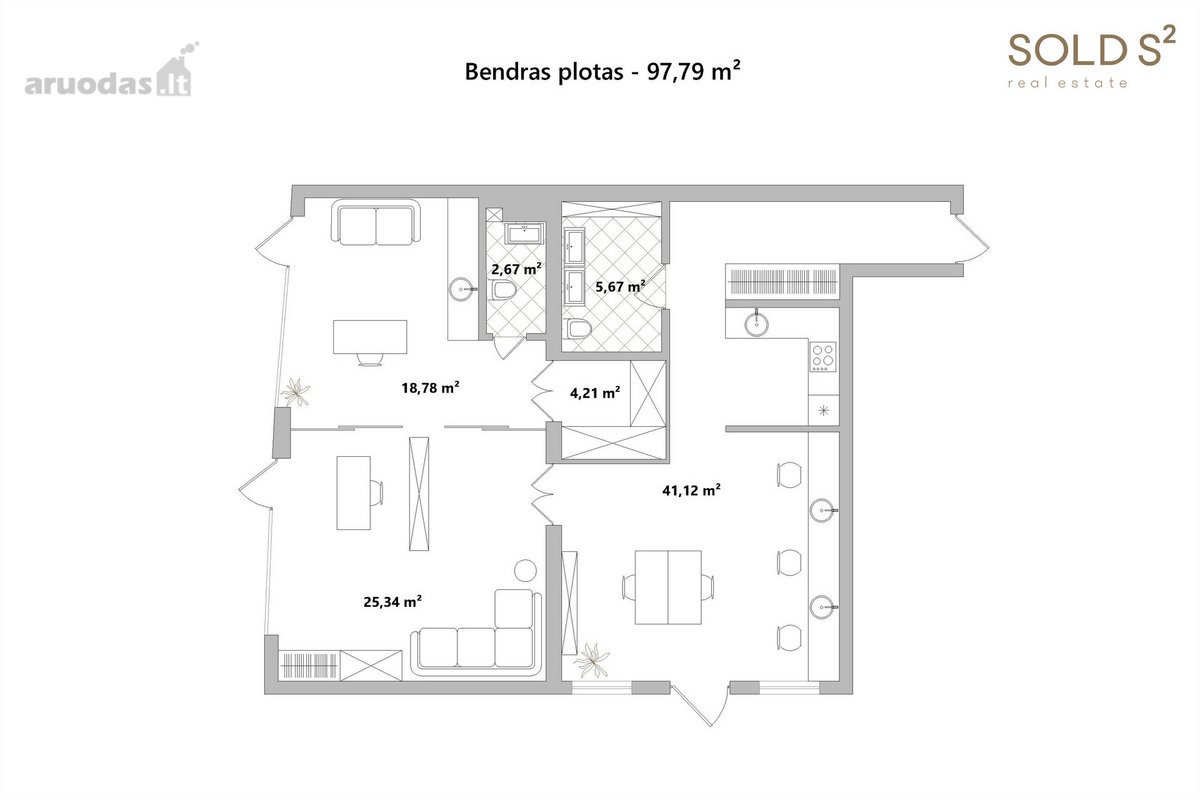 Naujos statybos pastate Subačiaus gatvėje, - nuotraukos Nr. 10