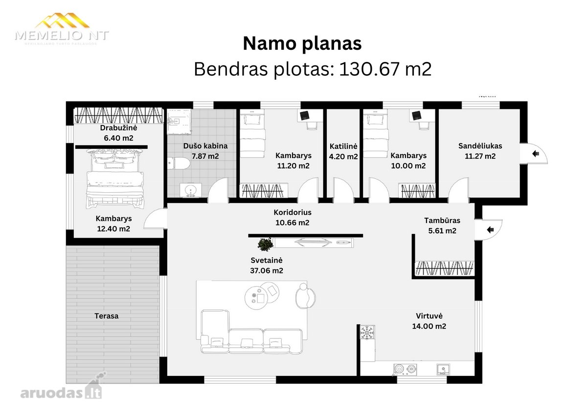 Parduodamas nebaigtos statybos namas Gargžduose - nuotraukos Nr. 13
