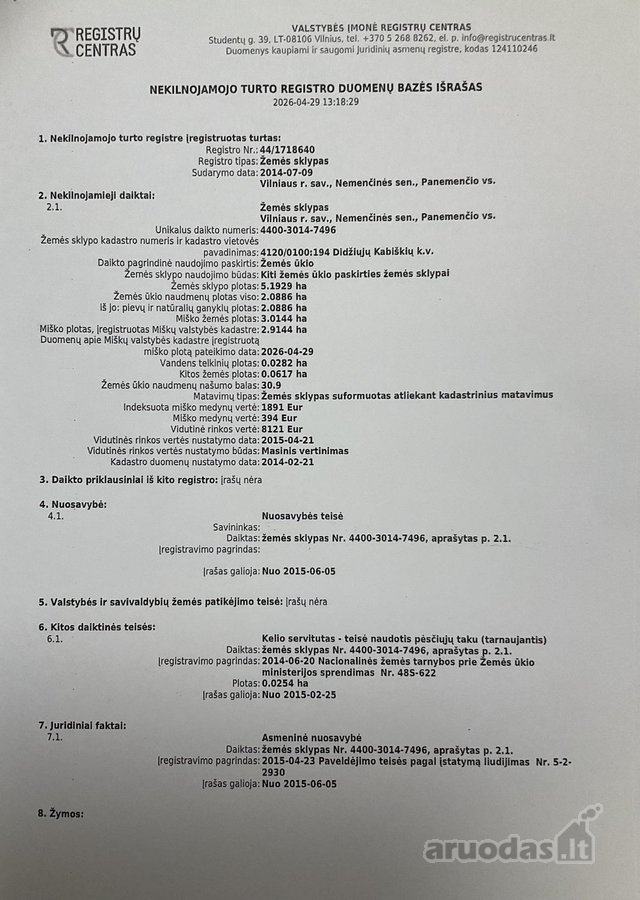 Parduodamas Labai Gražus Sklypas Su Miškeliu, - nuotraukos Nr. 4