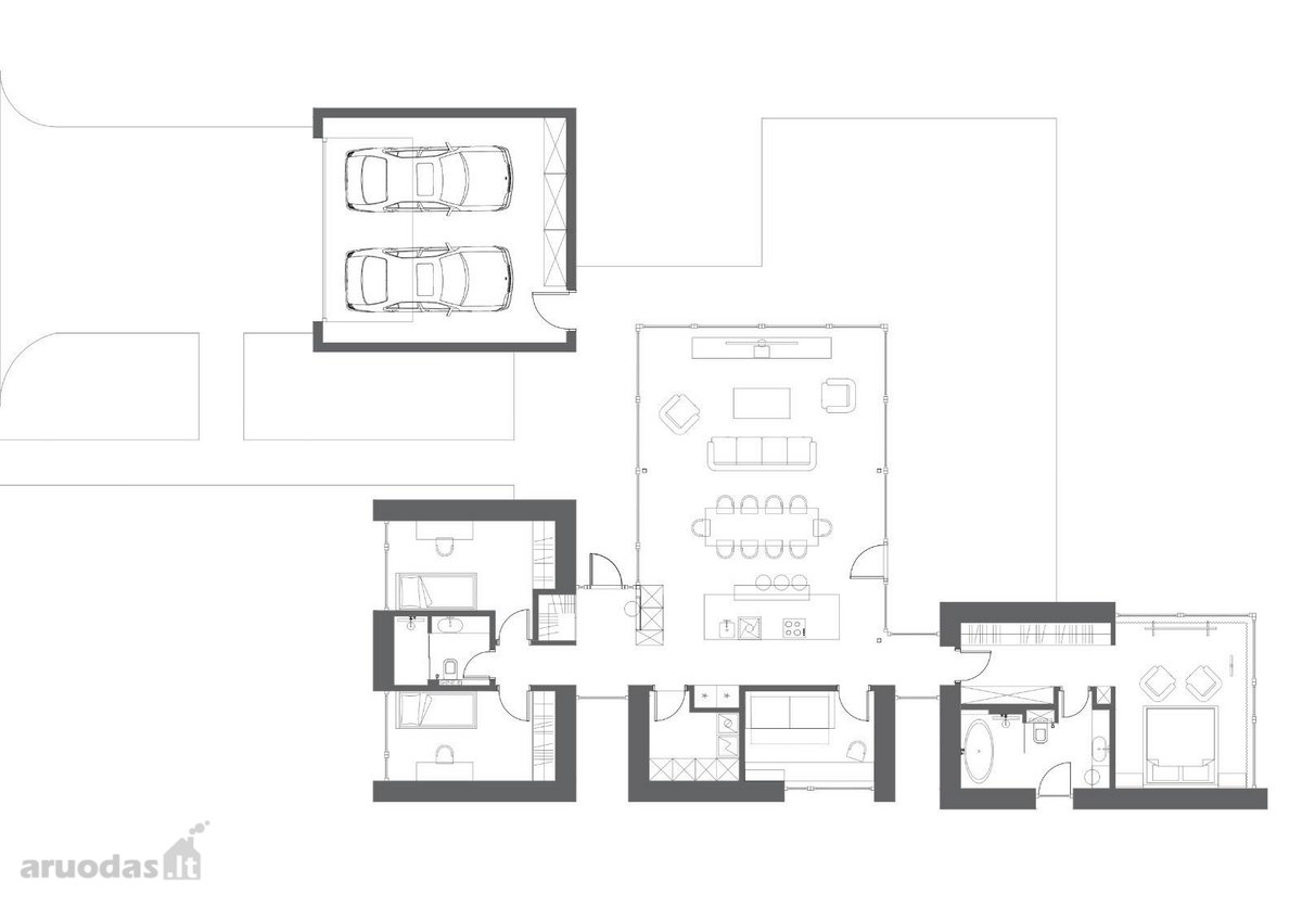 Išskirtinės architektūros, namas pušų - nuotraukos Nr. 35