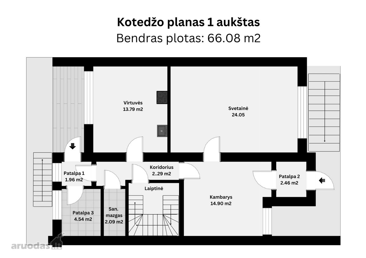 Parduodamas Erdvus Sublokuotas Namas - nuotraukos Nr. 11