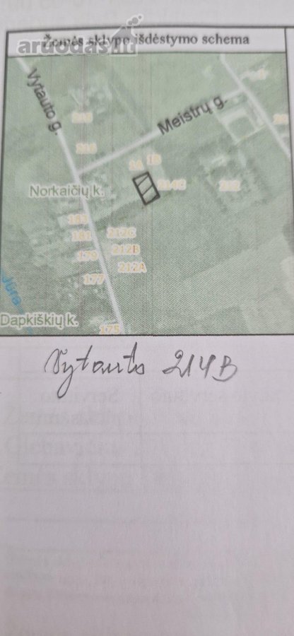 Parduodamas sklypas sudarytas iš 4 sujungtų - nuotraukos Nr. 10
