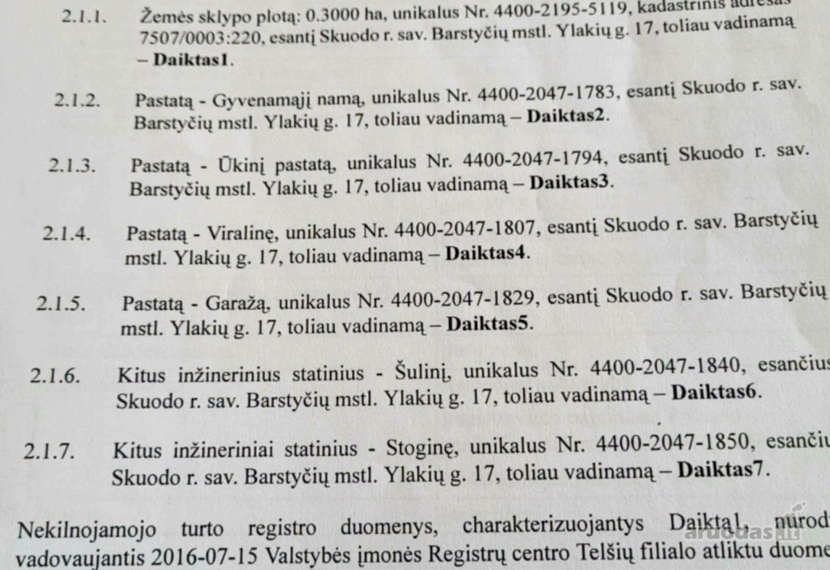 Sodybvietė Barstyčiuose (30 a) – 120 kv. m - nuotraukos Nr. 2