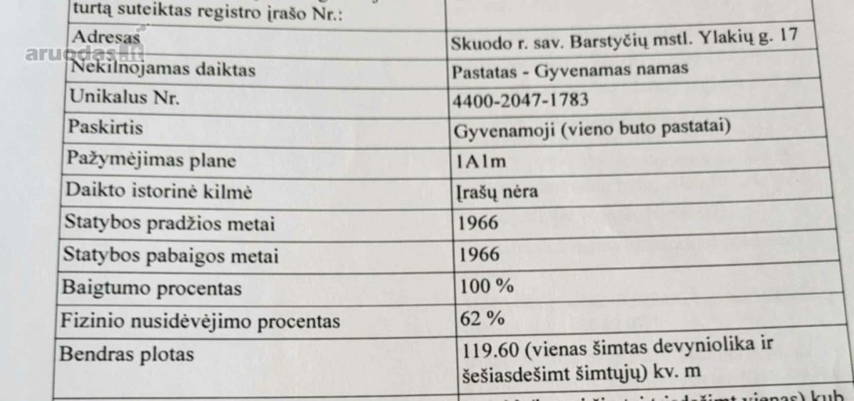 Sodybvietė Barstyčiuose (30 a) – 120 kv. m - nuotraukos Nr. 3