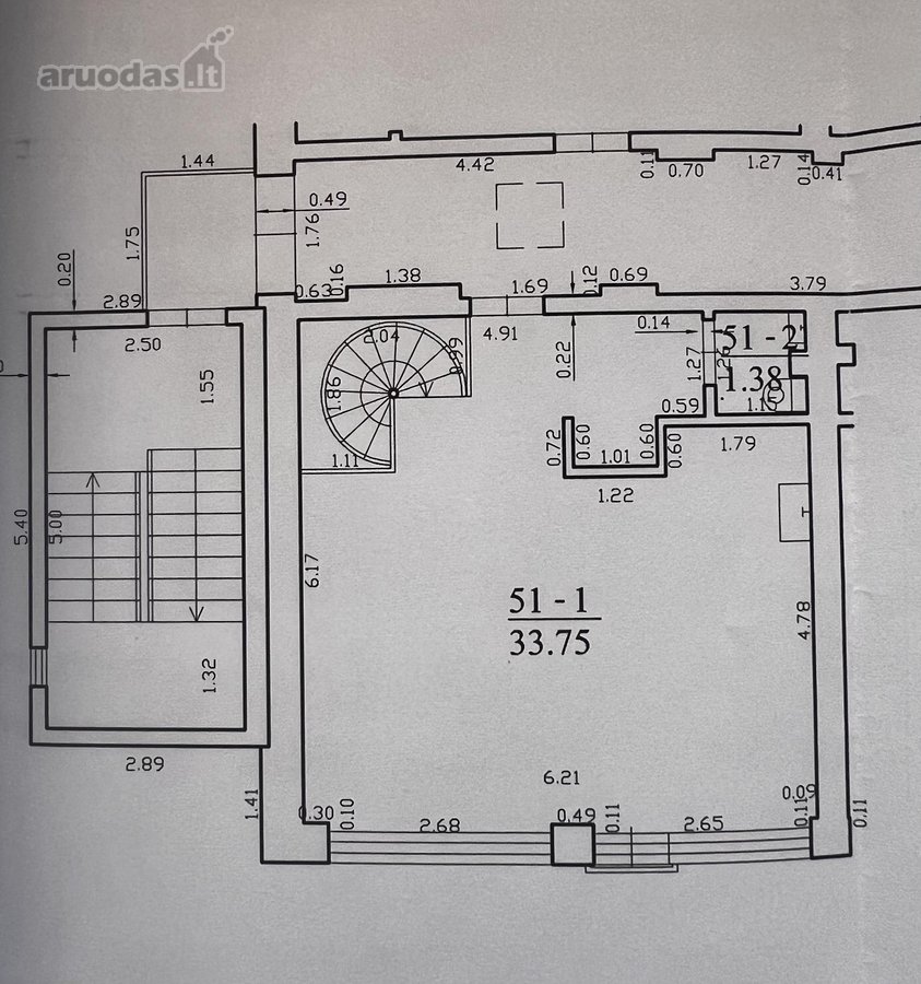 Parduodamas 3 Kambarių Butas Per Du Aukštus - nuotraukos Nr. 56