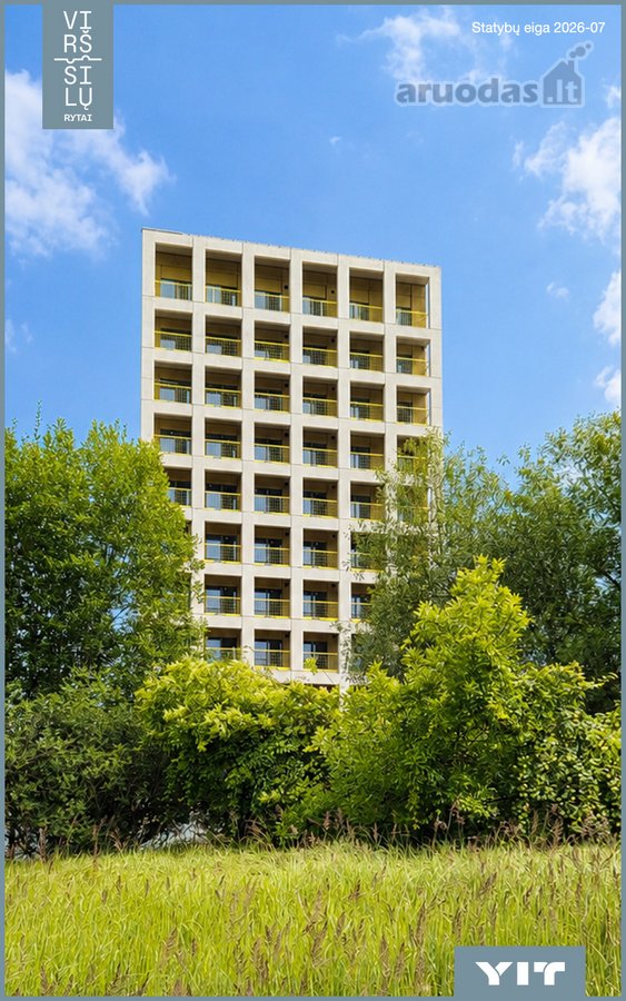 Parduodamas 3 kambarių butas naujai vystomame - nuotraukos Nr. 7