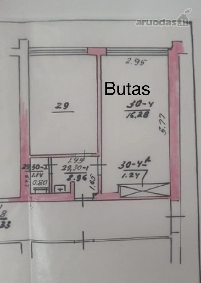 Parduodamas 17.5kv naujai įrengtas butas su - nuotraukos Nr. 10