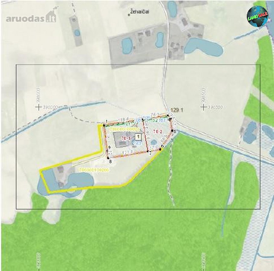 Parduodamas 70 a sklypas Telšių r., Želvaičių k. - nuotraukos Nr. 3
