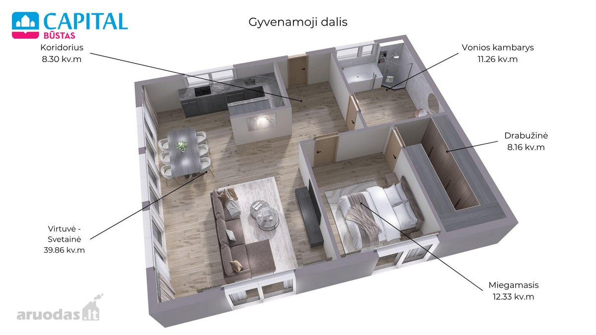 Komercinės Patalpos Su Gyvenamąja Dalimi - nuotraukos Nr. 3
