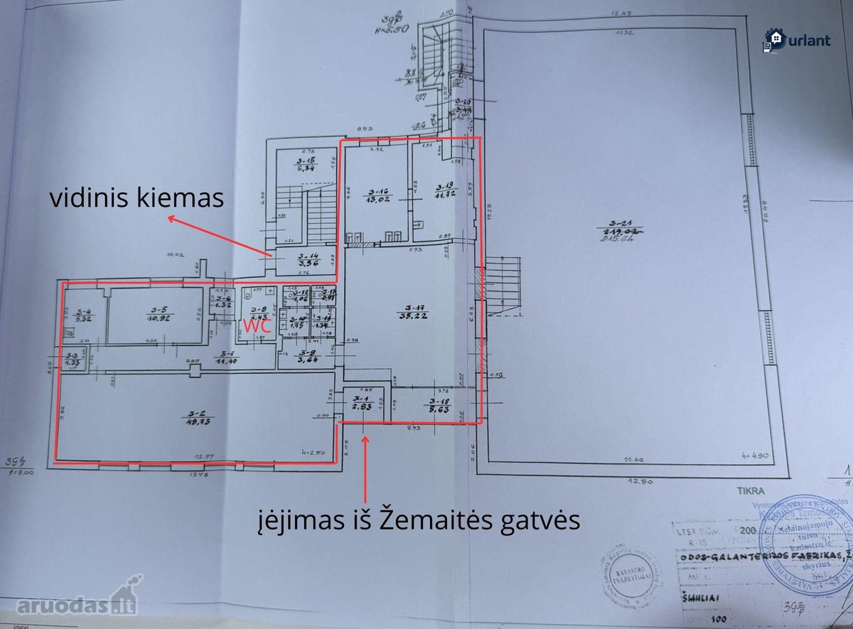 Nuomojamos 148,9 bendro ploto komercinės - nuotraukos Nr. 14