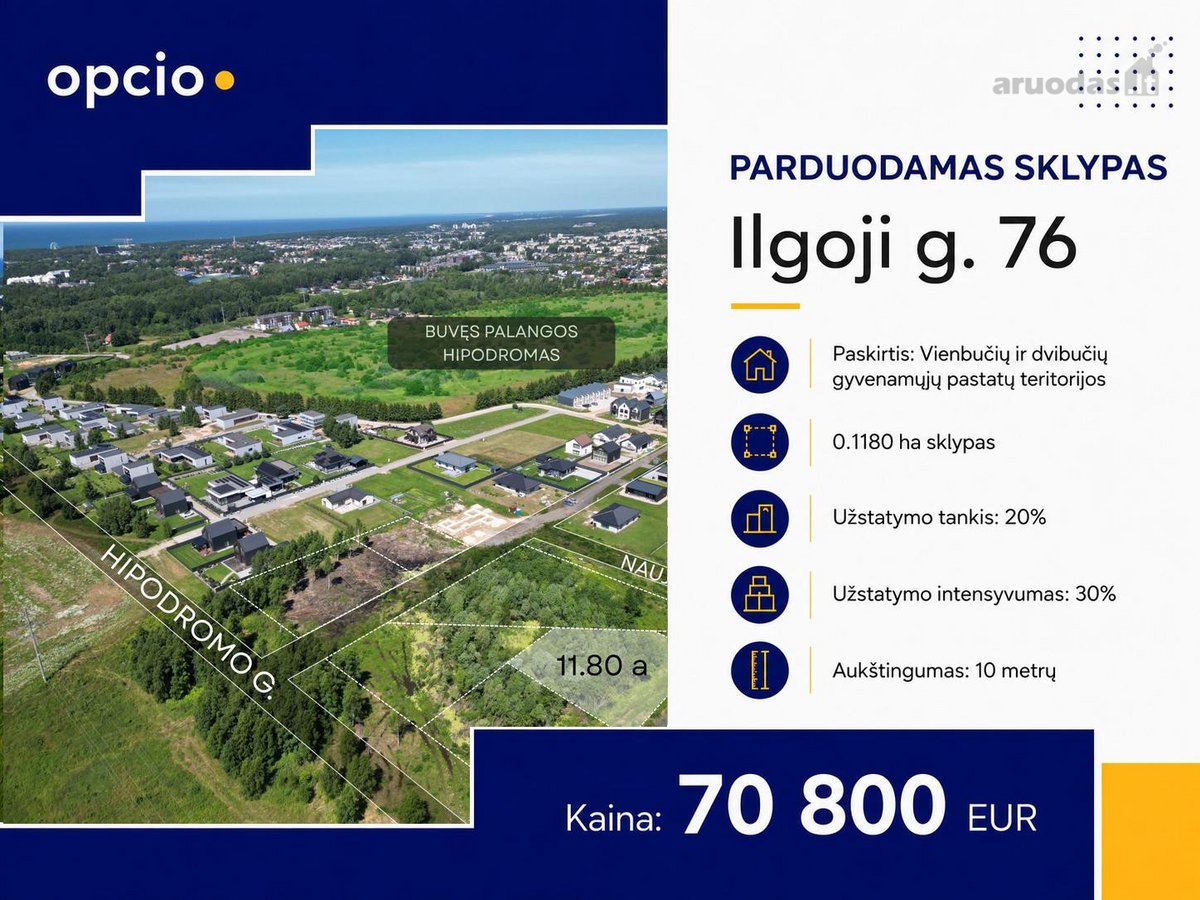 Parduodamas Namų Valdos Sklypas Palangoje! - nuotraukos Nr. 9