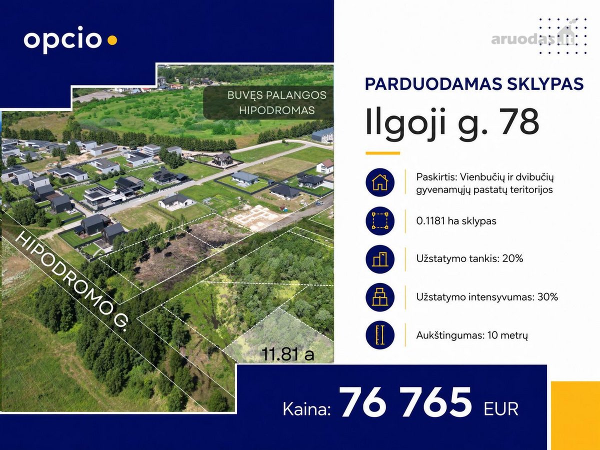 Parduodamas Namų Valdos Sklypas Palangoje! - nuotraukos Nr. 9
