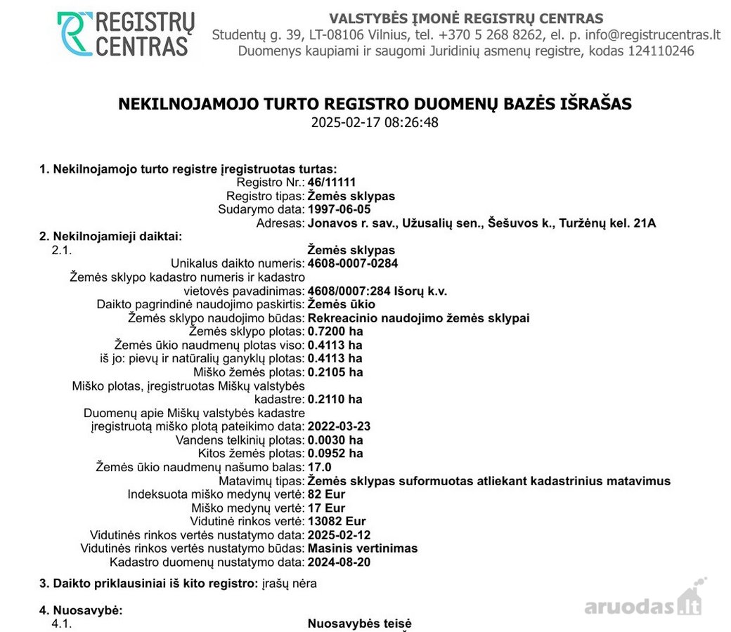 Unikali Galimybė Įsigyti Išskirtinį Sklypą - nuotraukos Nr. 7
