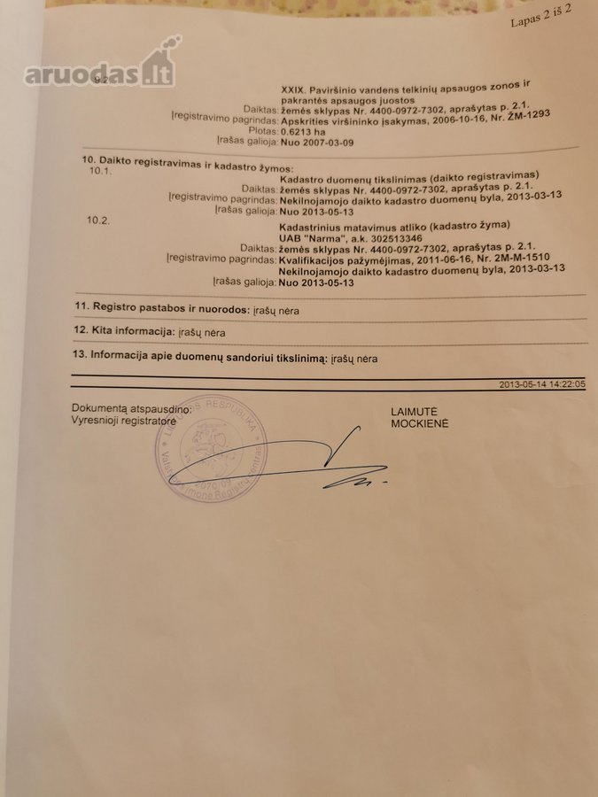 Parduodamas sklypas žemės ūkio paskirties. 1,5h - nuotraukos Nr. 3
