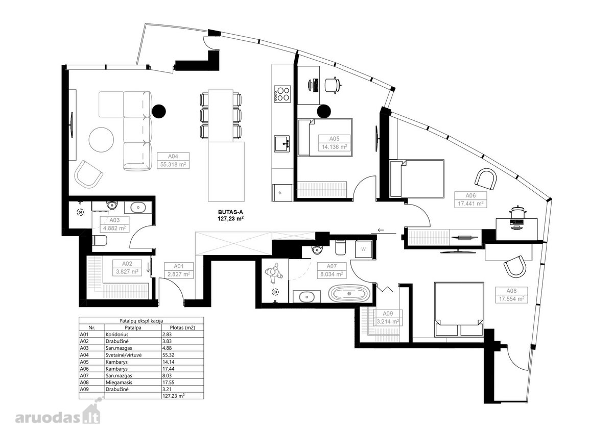 Išskirtiniai, 4 kambarių apartamentai „Helios - nuotraukos Nr. 6