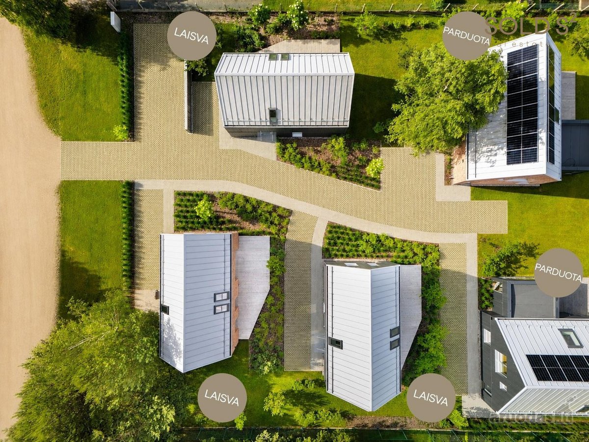 Vos 5 individualių modernių namų kvartalas, - nuotraukos Nr. 10