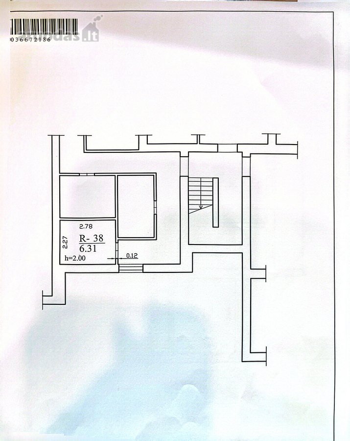 Parduodamas erdvus 64,12 kv.m butas, labai - nuotraukos Nr. 2