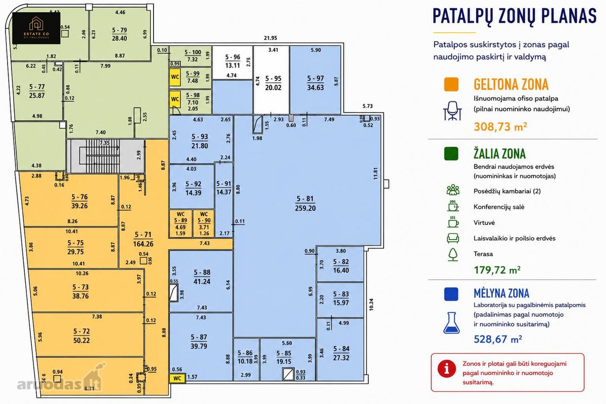 Pilnai Įrengtos Administracinės Patalpos Ivc - nuotraukos Nr. 11