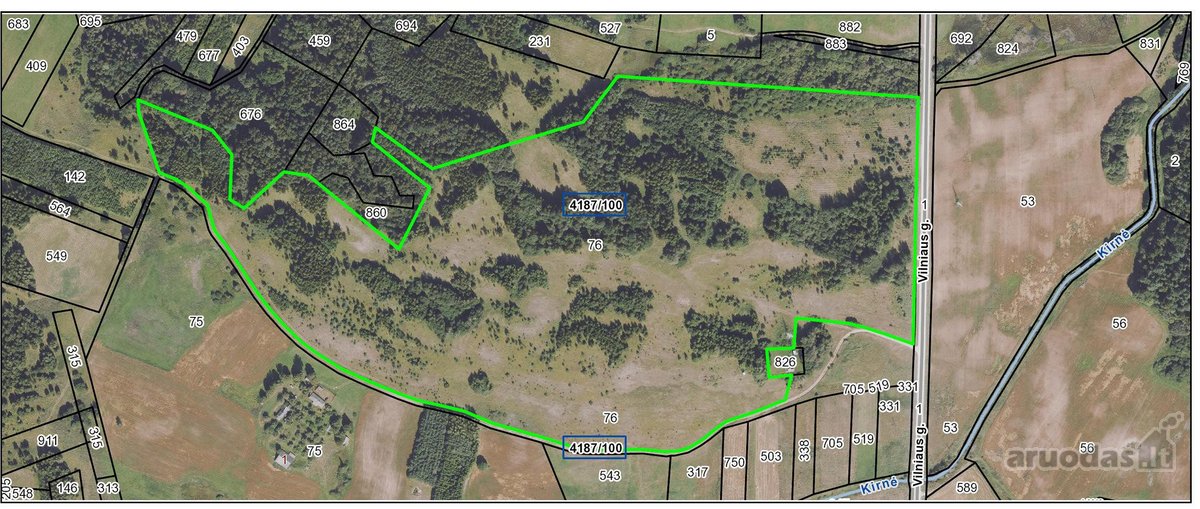Parduodamas 18.8 ha sklypas. - nuotraukos Nr. 3