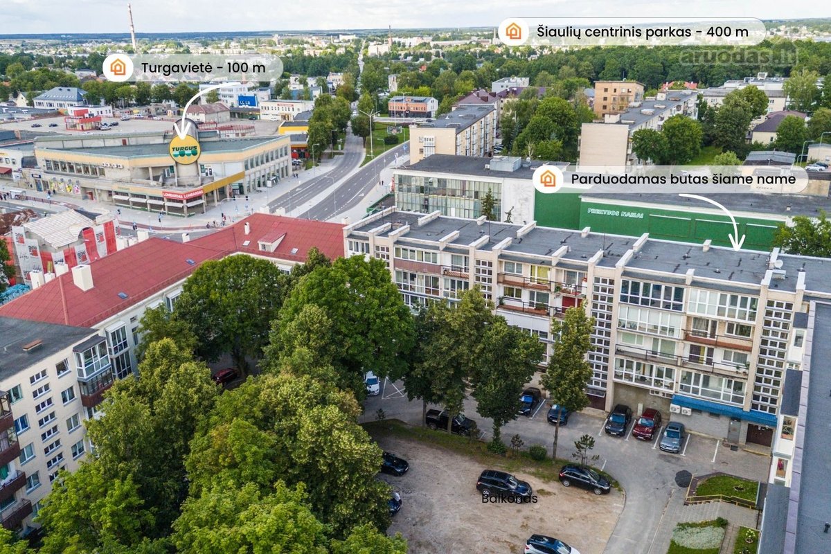 Parduodamas įrengtas 2 kambarių butas pačioje - nuotraukos Nr. 20