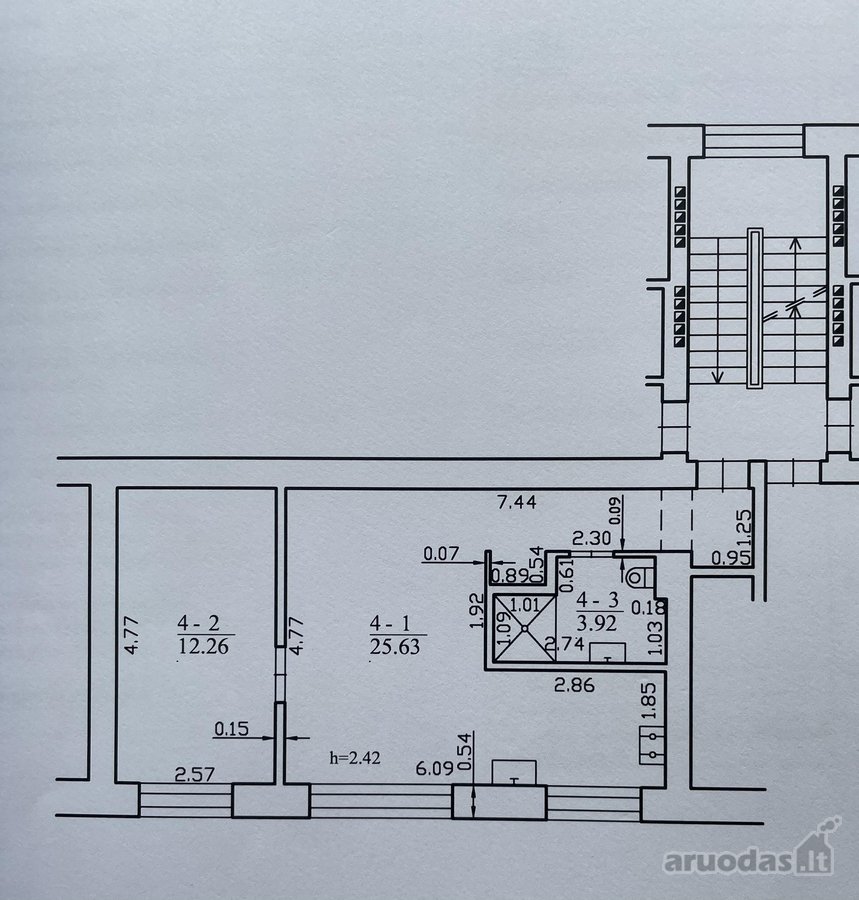 Parduodamas išskirtinis 2 kambarių butas - nuotraukos Nr. 18