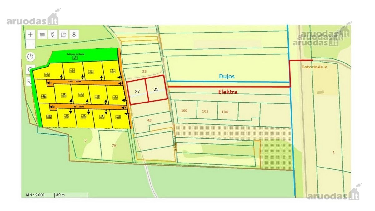 Parduodami 16 vnt. namų valdos žemės sklypai - nuotraukos Nr. 2