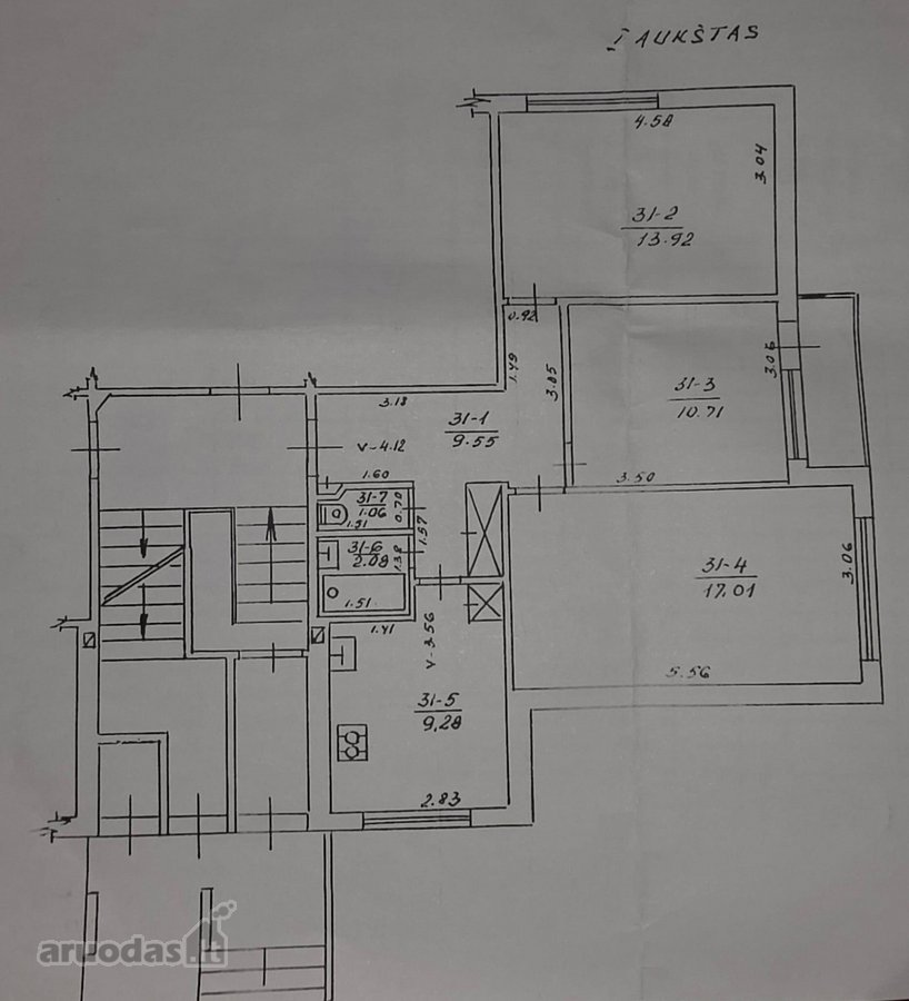 Parduodamas erdvus ir funkcionalus 3 kambarių - nuotraukos Nr. 13