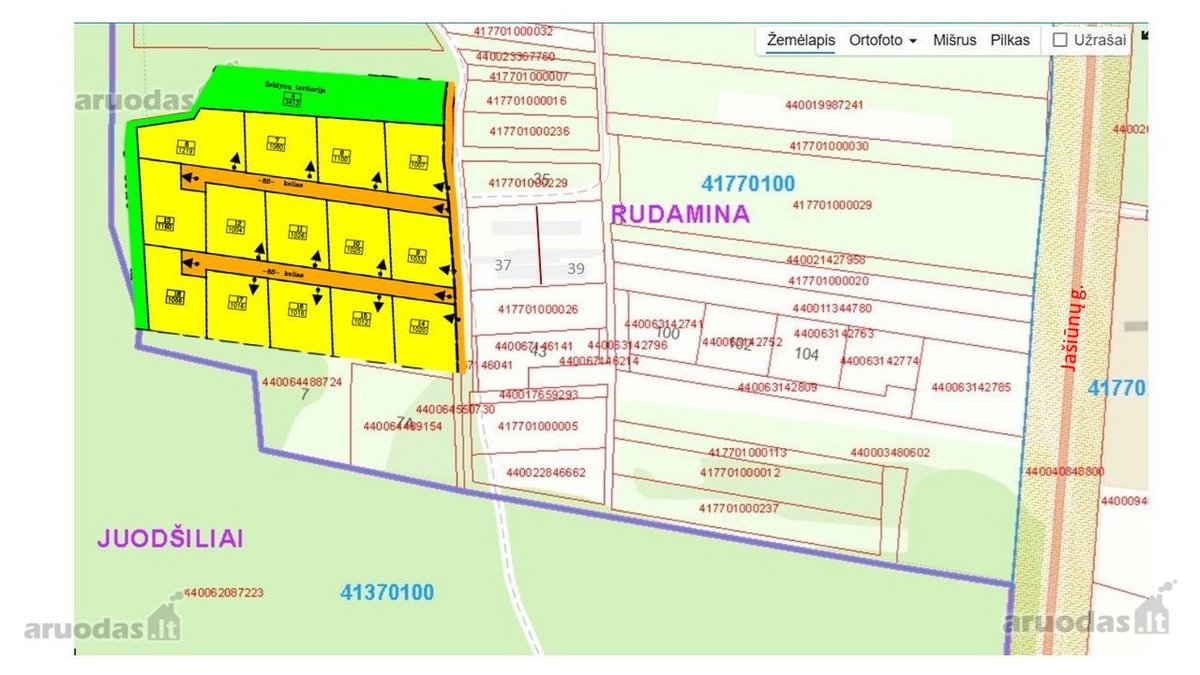 Parduodami 16 vnt. namų valdos žemės sklypai - nuotraukos Nr. 3