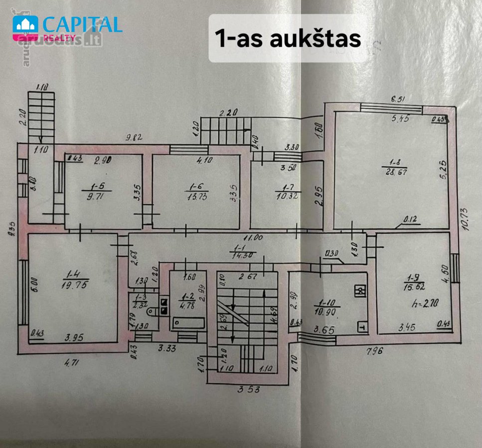 Erdvus 6 kambarių mūrinis namas Butkiškėje, - nuotraukos Nr. 34