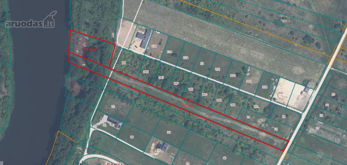 Parduodami du žemės sklypai 0.7096 ha ir 0.34 ha - nuotraukos Nr. 5