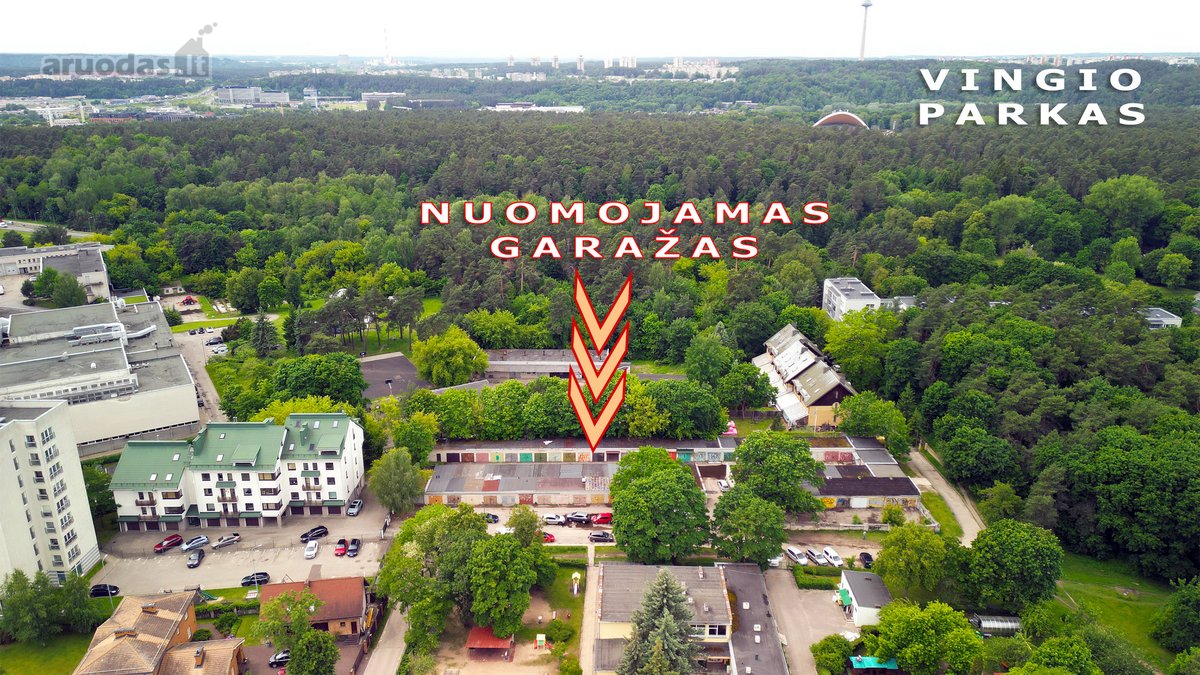 Šalia Vingio Parko Nuom. 17 Kv.m. Garažas - nuotraukos Nr. 3
