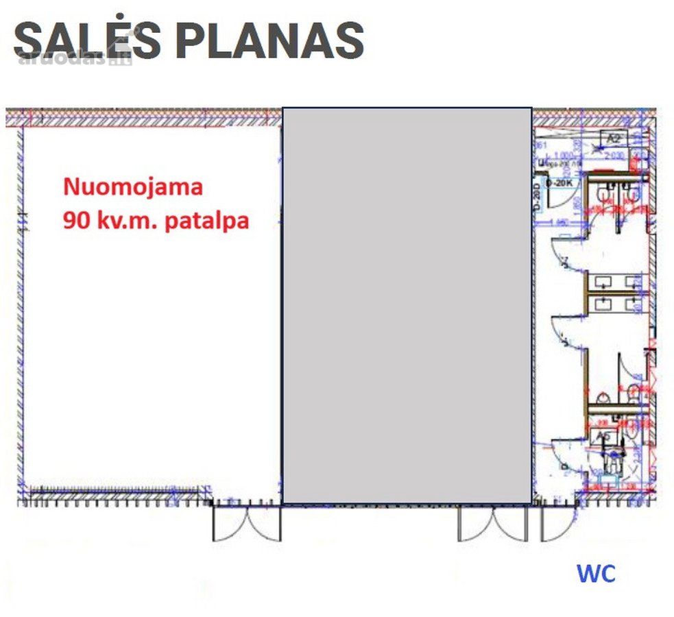 Nuomojamos puikiai įrengtos biuro patalpos su - nuotraukos Nr. 16