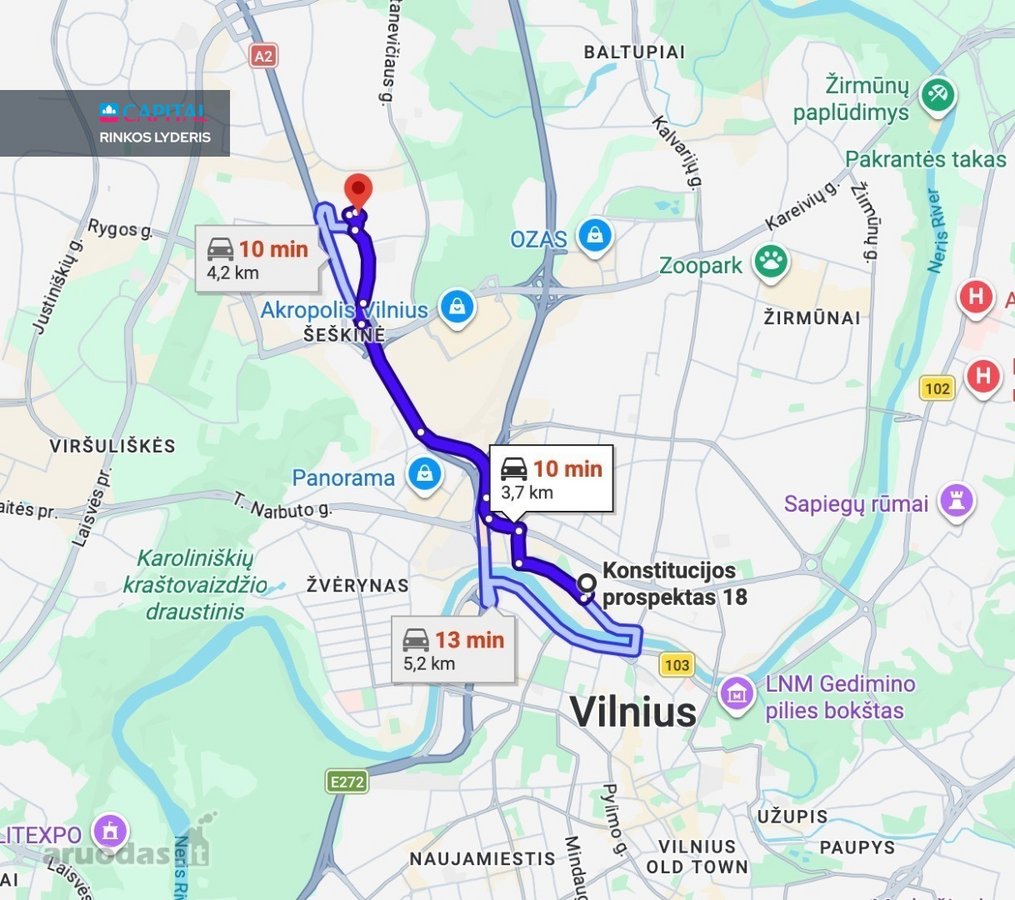 Šviesus 3 Izoliuotų Kambarių Butas Šeškinėje - nuotraukos Nr. 34