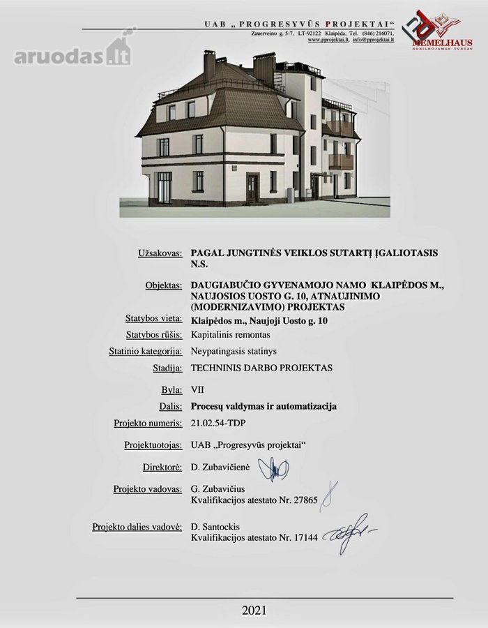 Erdvus 3 kambarių butas Klaipėdos centre – - nuotraukos Nr. 2