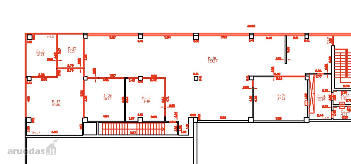 Išnuomojamos įrengtos 317 m² administracinės - nuotraukos Nr. 15