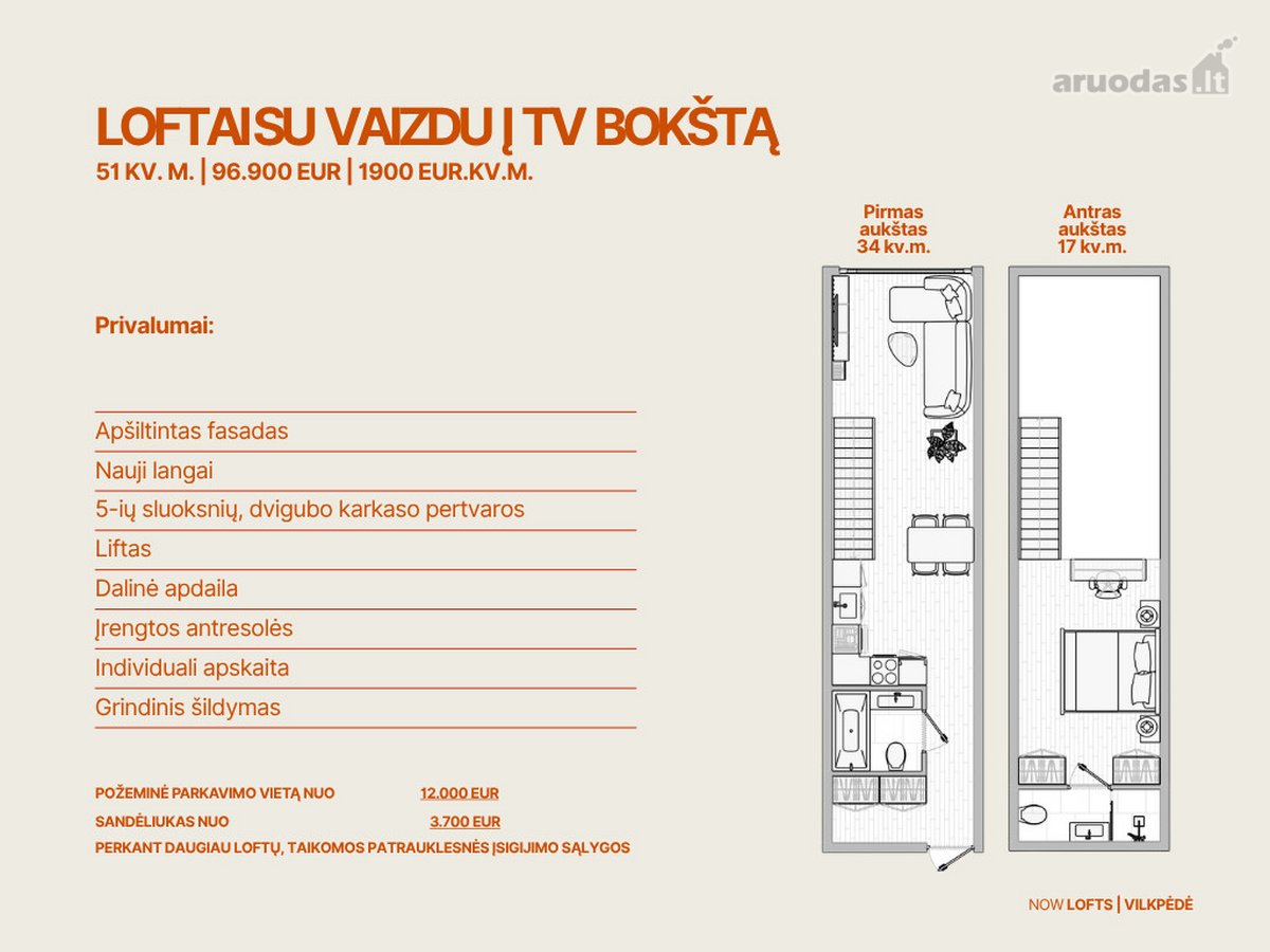 Loftas Su Vaizdu Į TV Bokštą. Kasdien. - nuotraukos Nr. 4
