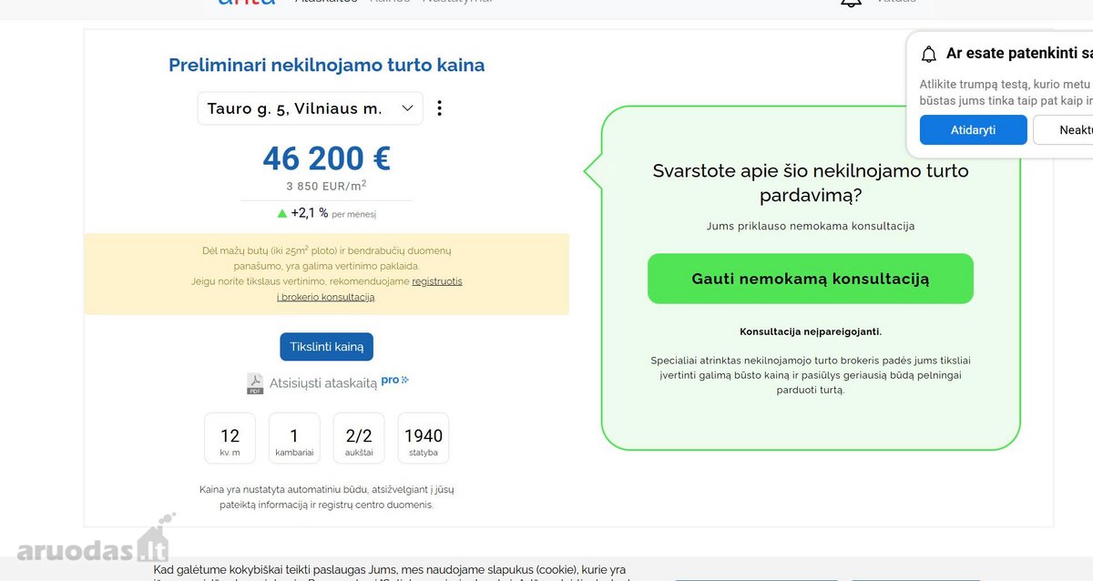 Be tarpininkų parduodamas kambarys pačiame - nuotraukos Nr. 19
