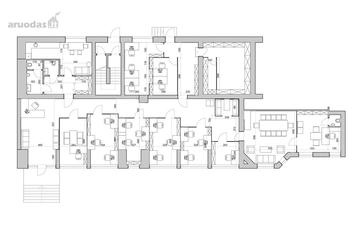 Nuomojamos 309 m² komercinės patalpos vienoje - nuotraukos Nr. 20