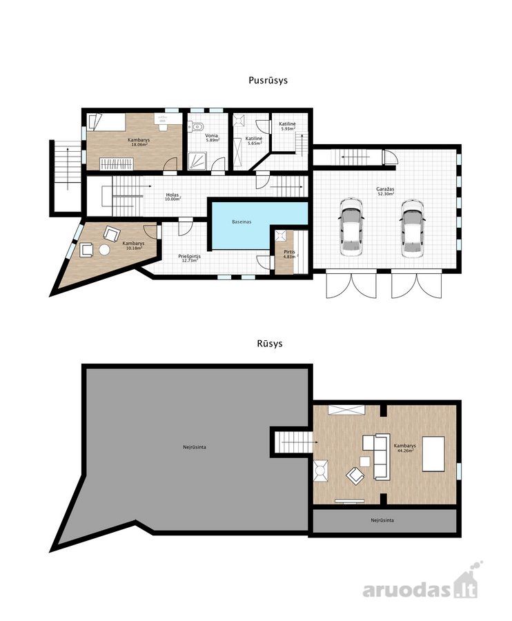 Parduodamas Unikalios Architektūros Mūrinis - nuotraukos Nr. 44