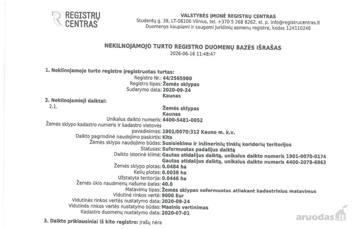 Parduodamas 4,84 a. žemės sklypas šalia Kauno - nuotraukos Nr. 8