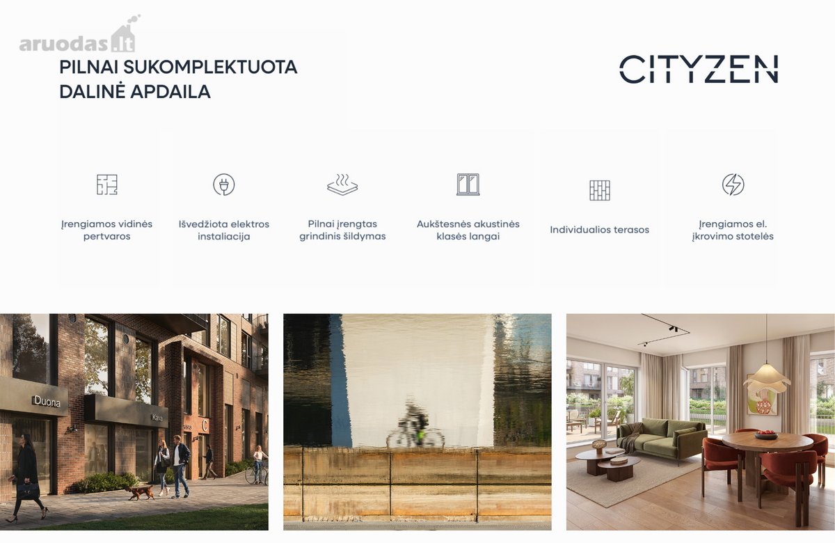 Cityzen – šiuolaikiškas butų kvartalas - nuotraukos Nr. 3