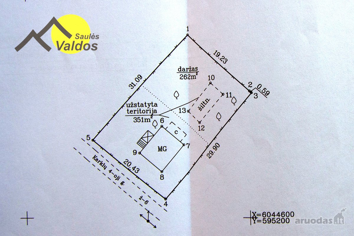 Parduodamas 6,13 arų sklypas su mūriniu sodo - nuotraukos Nr. 40