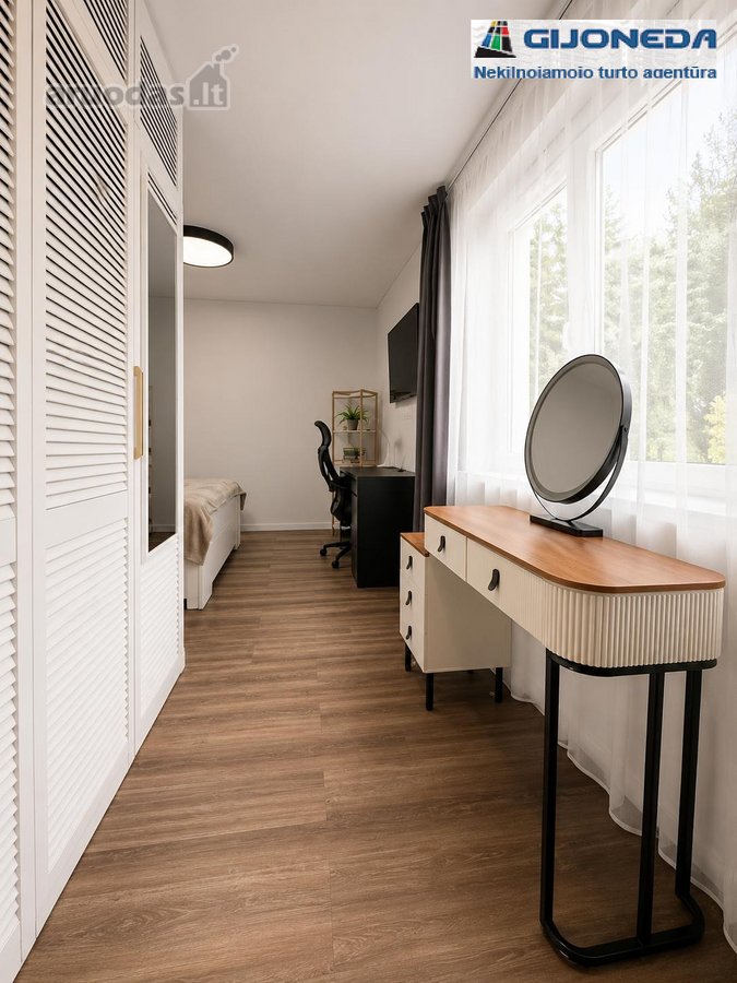 Išskirtinai stilingas 2 kambarių butas - nuotraukos Nr. 9
