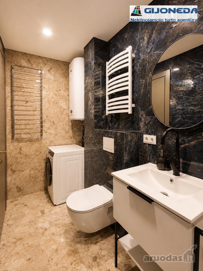 Išskirtinai stilingas 2 kambarių butas - nuotraukos Nr. 15