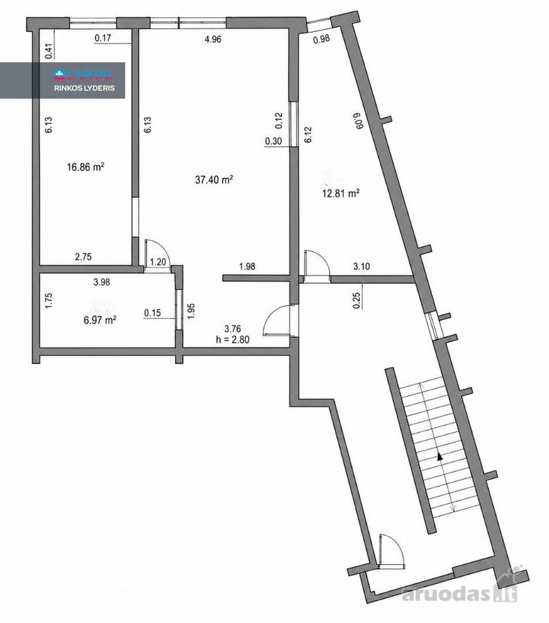 Parduodamas Pilnai Įrengtas 3 Kambarių Butas - nuotraukos Nr. 19