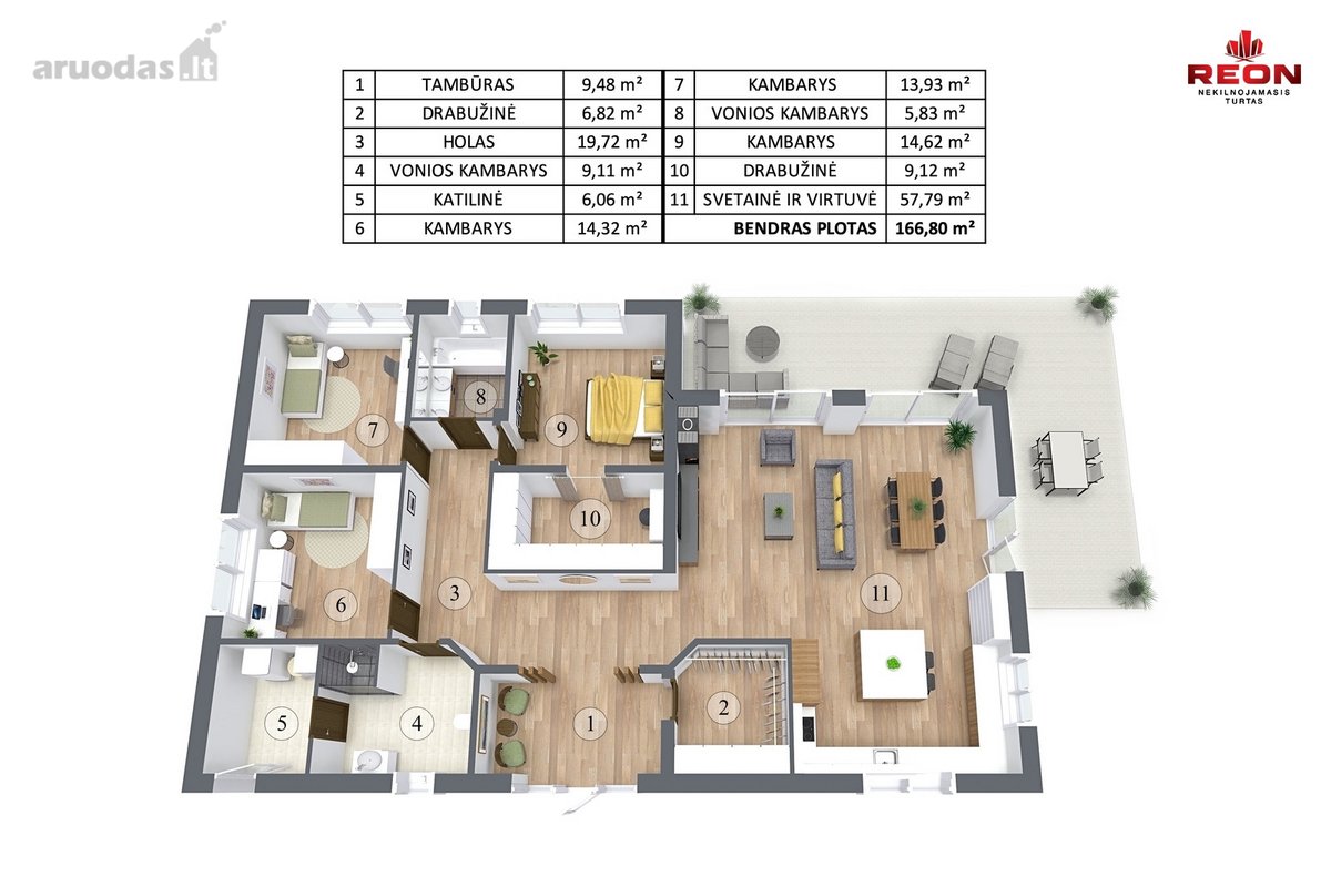 Modernus, Erdvus, Jaukus 167m² Namas - nuotraukos Nr. 44