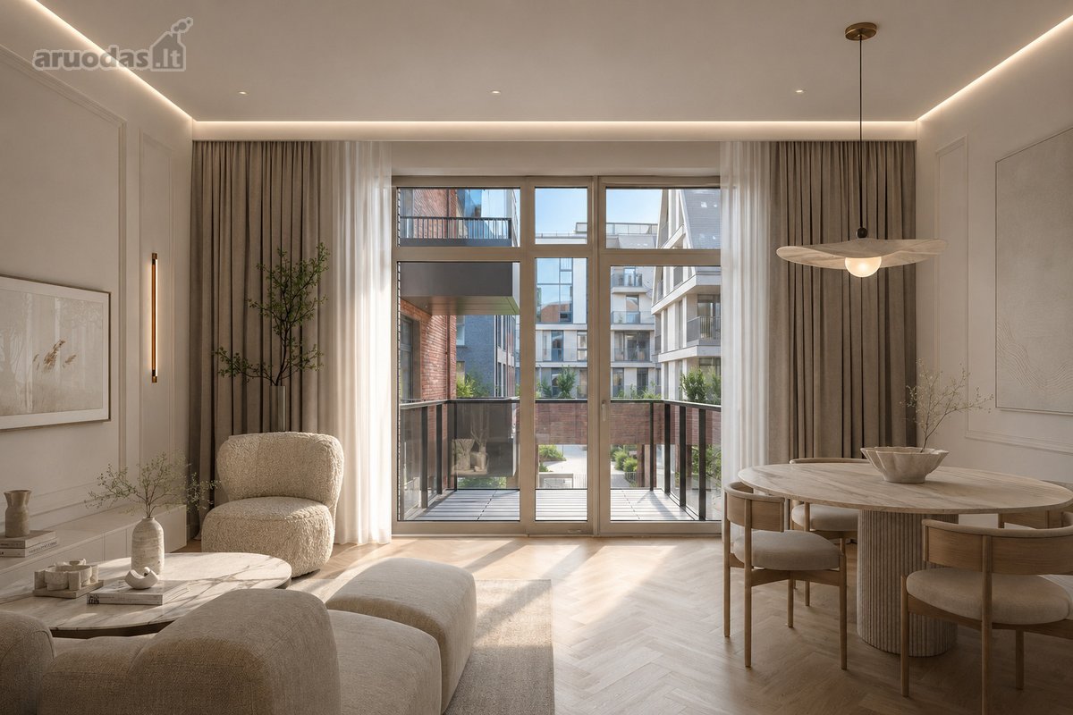 „Memelio mieste“ parduodamas 47,37 m² butas - nuotraukos Nr. 6