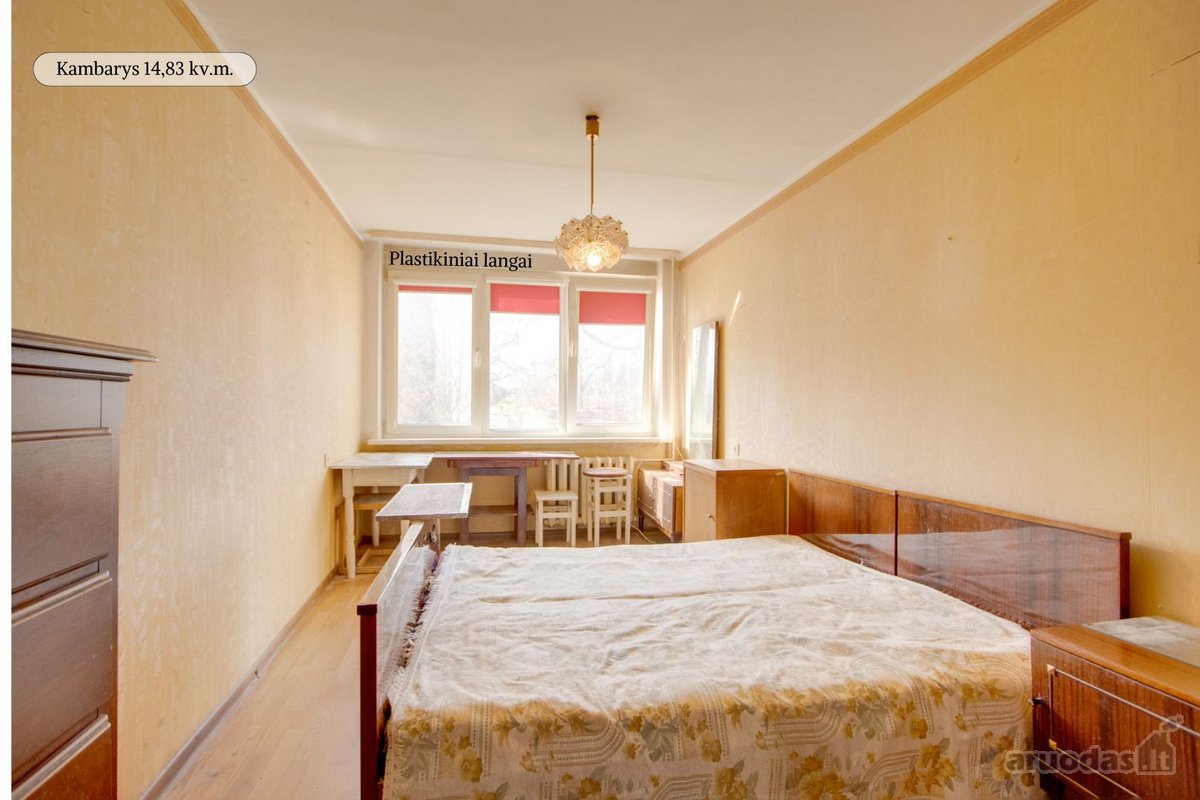 Parduodamas šviesus ir jaukus 3 kambarių - nuotraukos Nr. 6